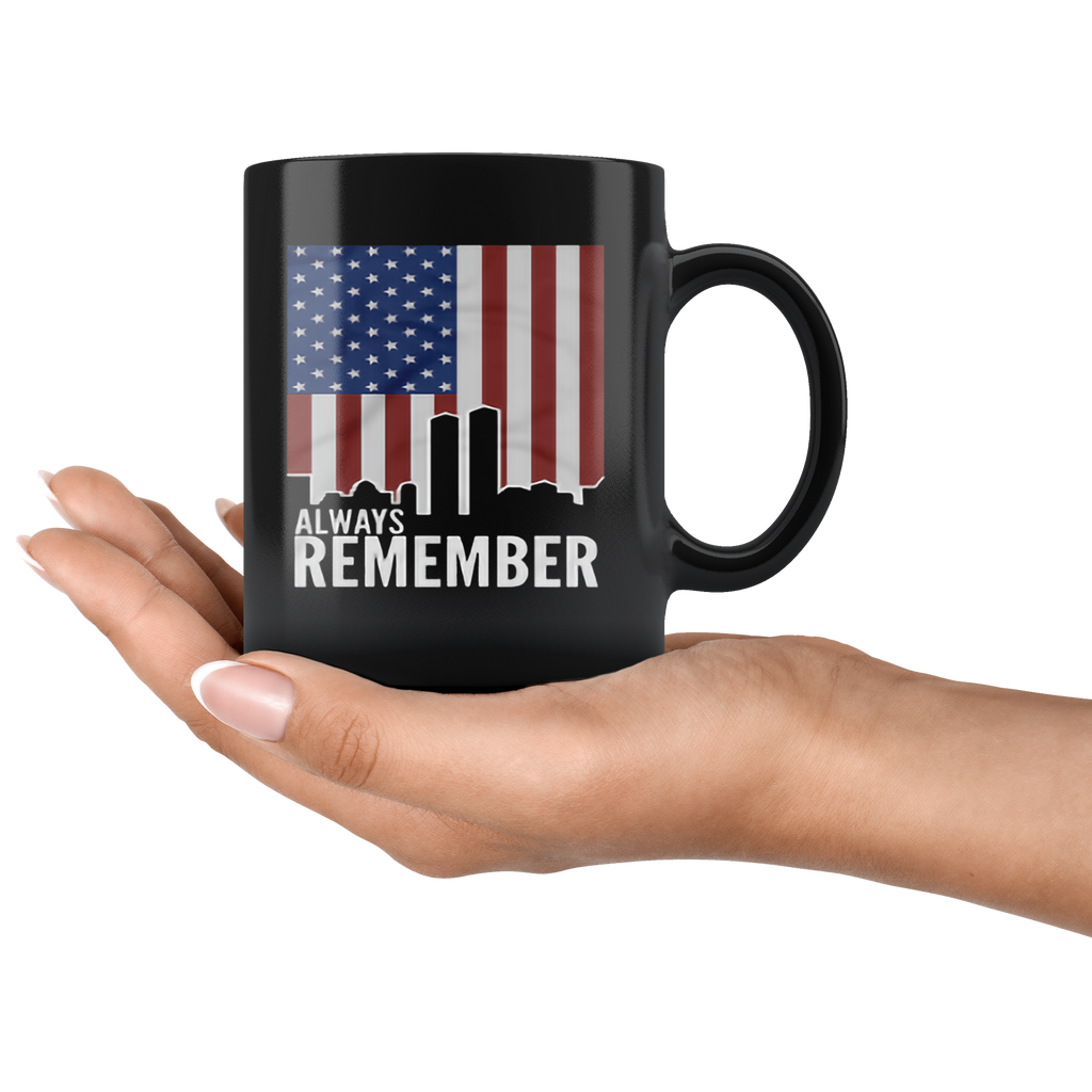 Always Remember Twin Towers On American Flag
