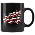 Donald Trump As American Flag Blk