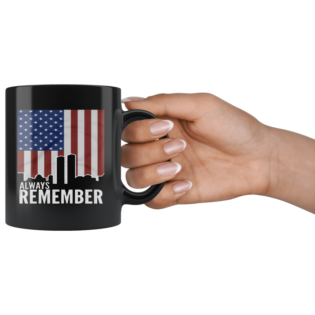 Always Remember Twin Towers On American Flag