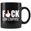 Fuck Gun Control With Red Middle Finger