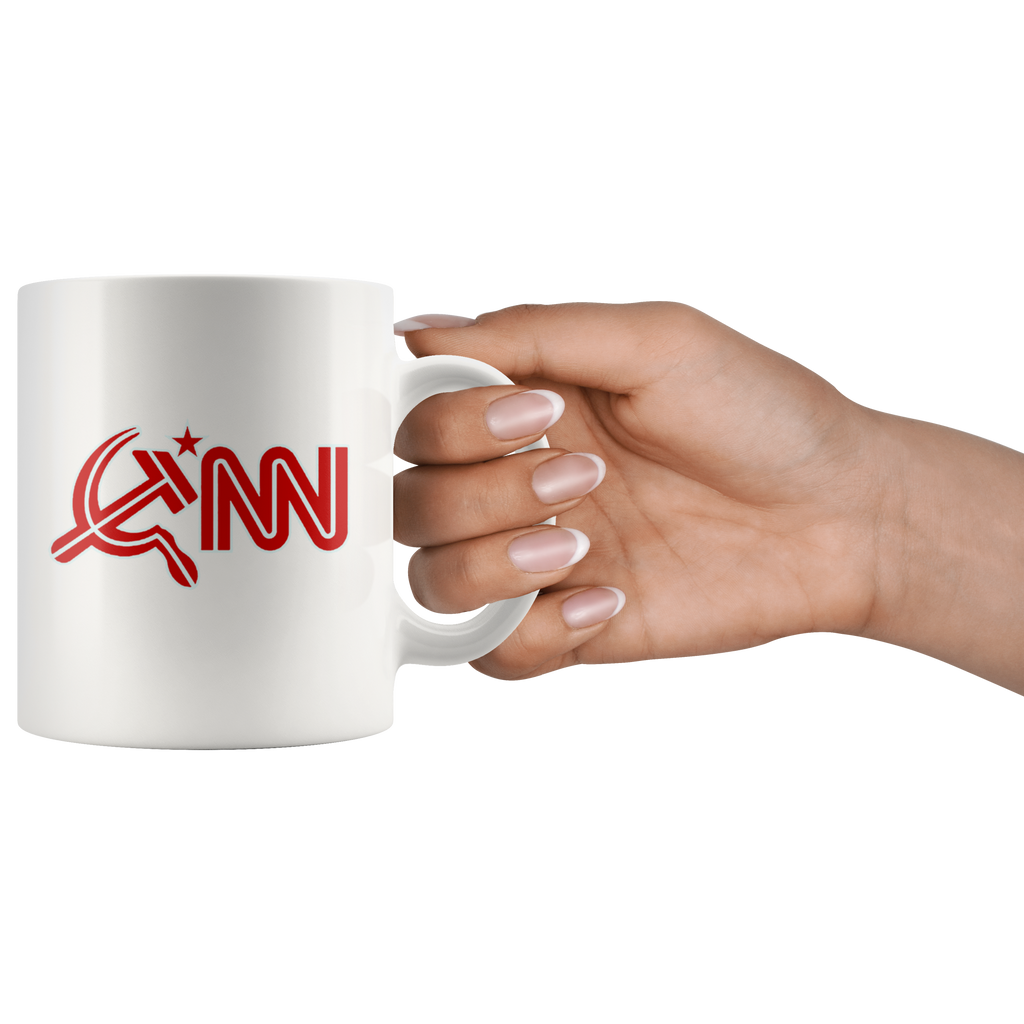 CNN Logo As Hammer & Sickle Wht