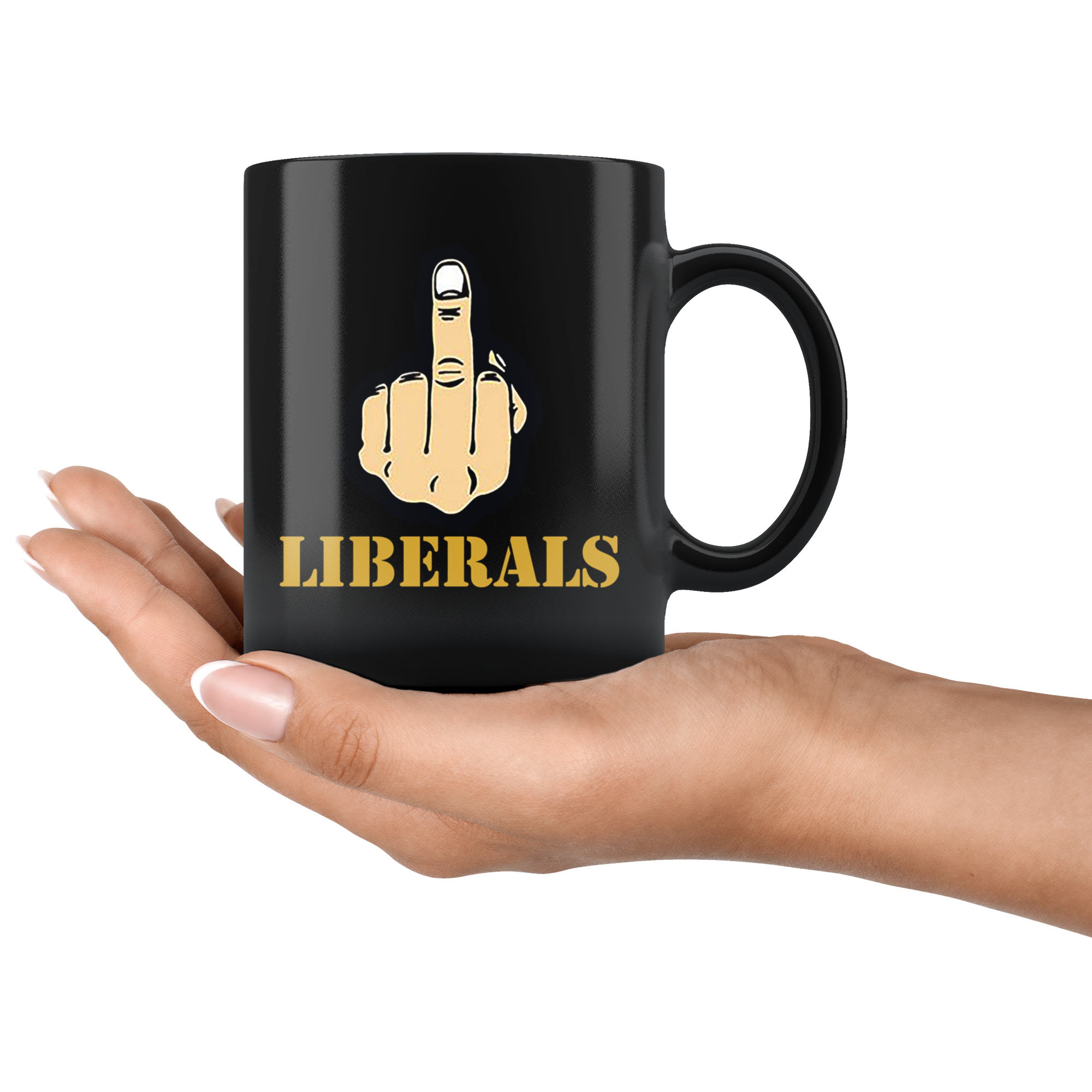 Fuck Liberals With Middle Finger