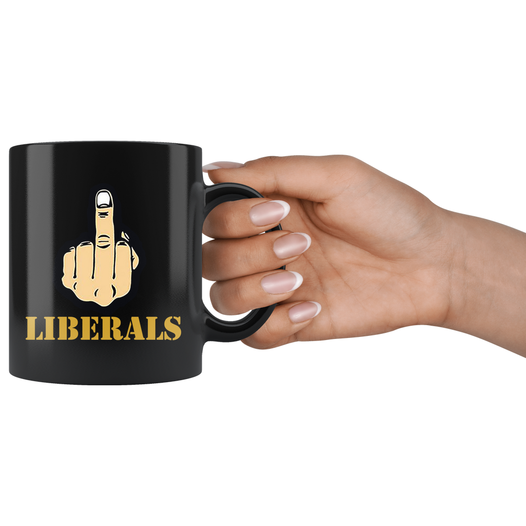 Fuck Liberals With Middle Finger