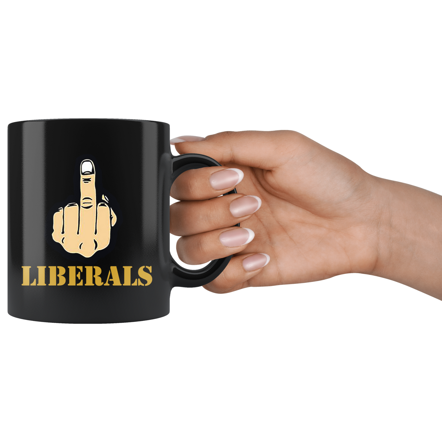 Fuck Liberals With Middle Finger