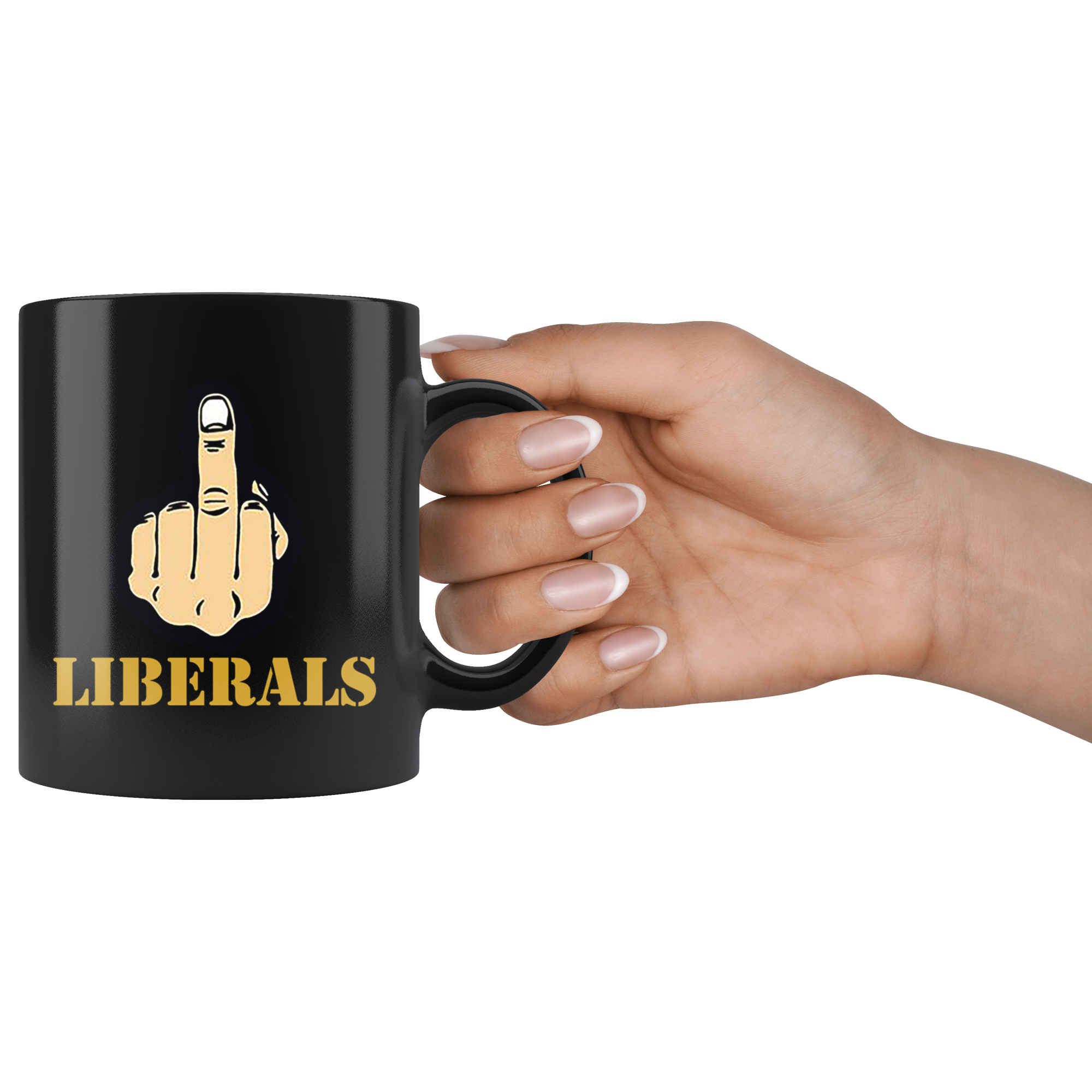Fuck Liberals With Middle Finger