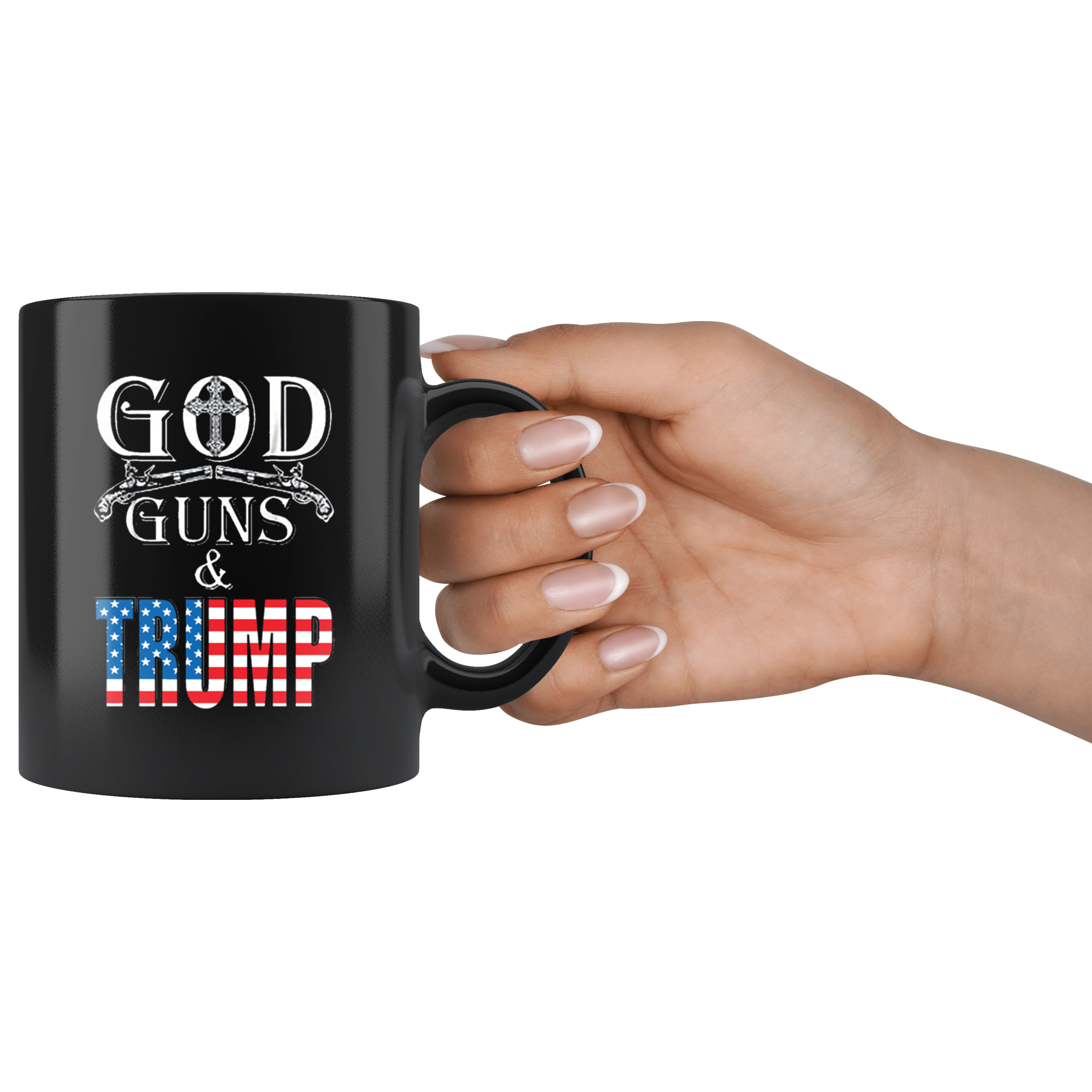 God, Guns & Trump American Flag